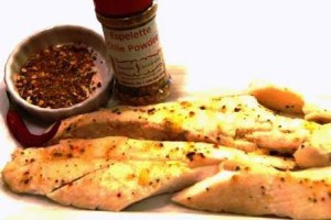 Grilled Halibut with Espelette