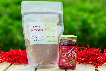 Spicy Brownies + Raspberry Jalapeño Jam